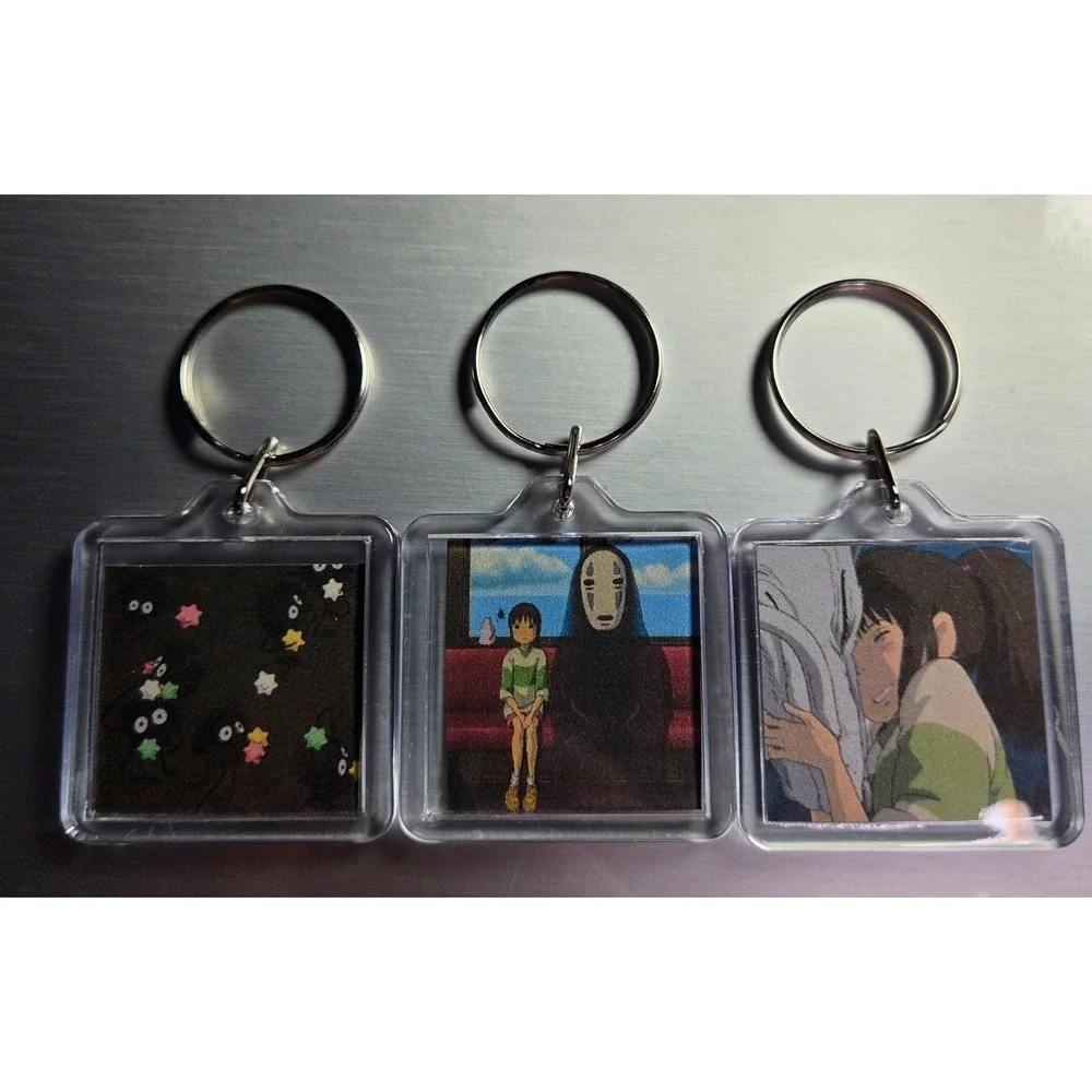 Lot of x3 Sen to Chihiro no Kamikakushi Keychain Bathhouse Spirit Anime